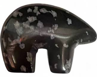 Carved Stone Bear Figure