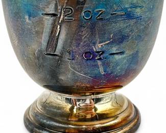 Vintage SilverPlated Pedestal Jigger 1 oz 2 oz
