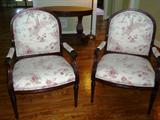 Thomasville carved side chairs