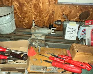 VINTAGE SEARS METAL LATHE