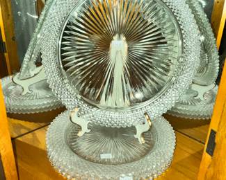 A LARGE COLLECTION OF ANCHOR HOCKING "MISS AMERICA" GLASSWARE!