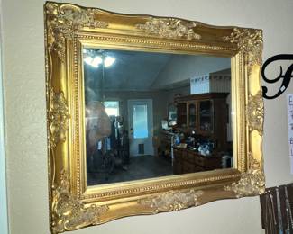 SMALL ORNATE WALL MIRROR