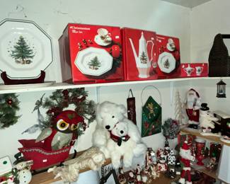 CHRISTMAS DINNERWARE IN BOXES