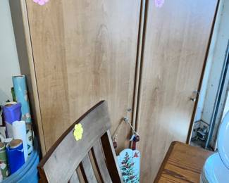 PAIR OF LOCKING STORAGE CABINETS