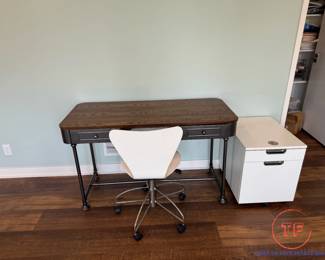 Edison Industrial 2 Drawer Desk