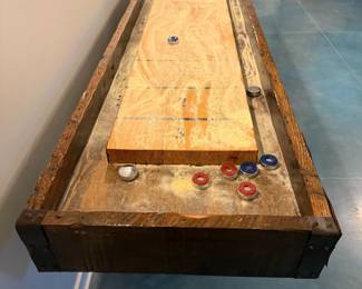 12’ Reclaimed Wood Shuffleboard Table