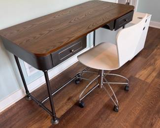 Edison Industrial 2 Drawer Desk