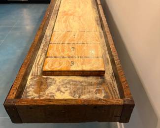 12’ Reclaimed Wood Shuffleboard Table