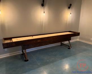 12’ Reclaimed Wood Shuffleboard Table