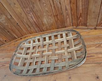 antique tobacco basket