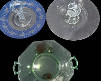 Vintage Glass Cookie Plates