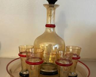 Vintage Glass Decanter Glassware