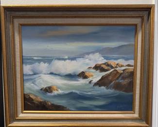 Seascape Oil Painting Artist B Willson