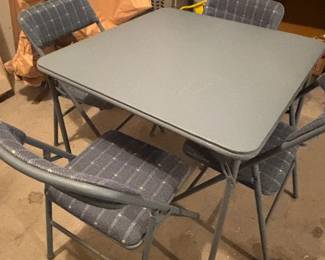 Cosco Folding Table And 4 Folding Chairs