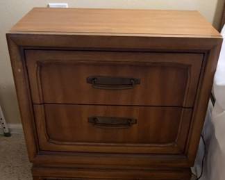 JWRobinson Co Walnut Wood Pair Of Nightstands