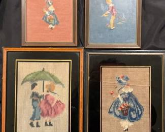 Framed Needle Point Art