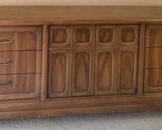 Walnut 9 Drawer Dresser By JW Robinson