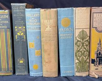 Collection of Vintage Travel Books