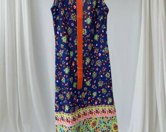 Blue Floral Shift Dress