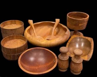 Vintage Gladmark Baribocraft Adirondack Wooden Bowls and More