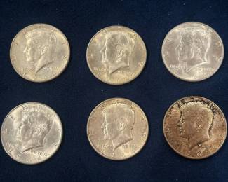 1964D Kennedy Half Dollars