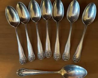 Monogrammed Sterling Silver Teaspoons