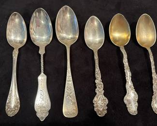 Antique Sterling Silver Collector Spoons