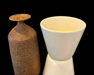 Victoria Littlejohn Pottery Vase And Ceramic Plant Stand