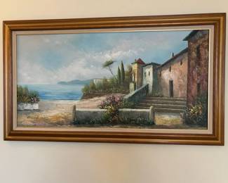 Rossini Mediterranean Landscape Oil Painting