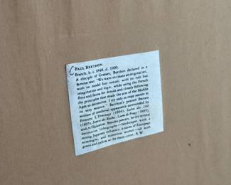 "Le Sereau" by Paul Berthon, Framed Original Color Lithograph.