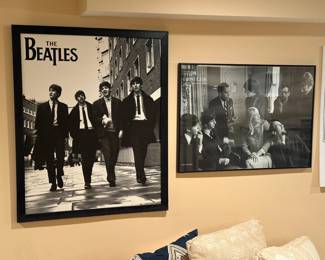 Framed Beatles Art