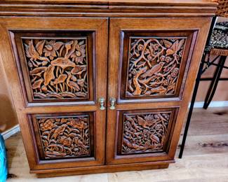 Antique Wood Bar purchased in 1973 in Guam.  Imported from Taiwan.