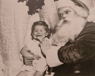 Scared of Santa Photo
