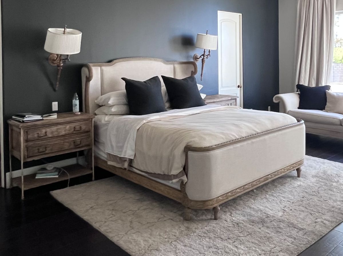 King Bed, Night Stands & Sofa