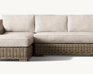 Restoration Hardware outdoor performance Linen Sofa $2,000