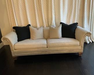 Linen Sofa chesterfield style - $800 