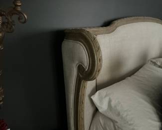 Restoration Hardware King Josephine wood carved Bed - Headboard & Footboard $2700