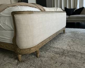 Restoration Hardward King Wood carved Bed 