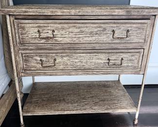 Wood carved nightstands (2) $1000