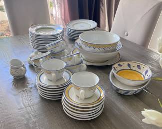 William Sonoma Dish set + serving platters and bowls $400