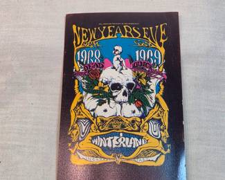 New Years Eve 1968 And 1969 Grateful Dead Ticket 