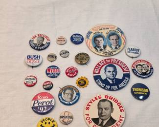 Political Buttons Lot A