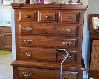 Various KNick-knacks, quilt foot stool