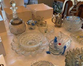 Various Bowls, Decanter