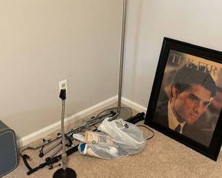 Microphome Stand, Equipment and Firm Poster