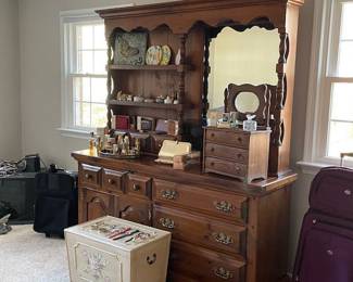 Various Knick-knacks, perfume, Vintage Jewelry Box