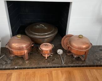Copper pots 