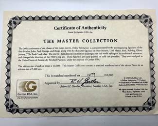Beatles Yellow Submarine 11 Piece Limited Edition Figurine Set With Certificate Of Authenticity By Gartlan USA
Lot #: 17