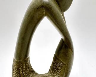 Vintage Haitian Hand Carved Stone Small Thinking Man
Lot #: 91