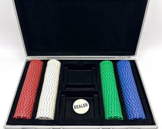 Vintage Poker Chip Set In Aluminum Carrying Case
Lot #: 113